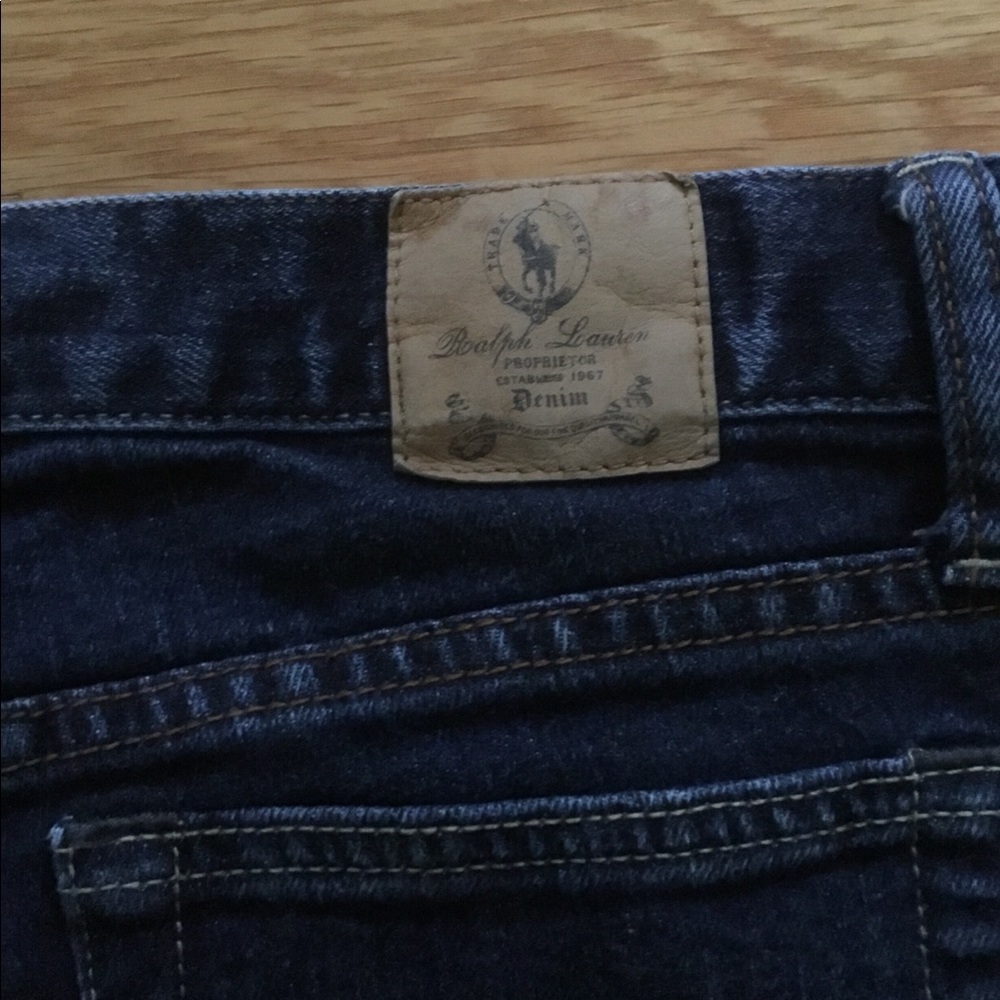 Ralph Lauren Dark Wash Boot Cut Jeans - Like New.